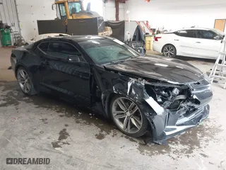 2017 Chevrolet Camaro 2LT with VIN 1G1FD1RS0H0105733, listed as a IAAI auction lot 41776977 with 77,687 mi miles. Bid and sale history available at carsss.com. Image 1.