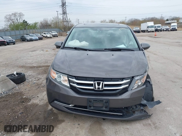 2014 Honda Odyssey EX-L with VIN 5FNRL5H62EB006346, listed as a IAAI auction lot 42061591 with 179,994 mi miles and . Bid and sale history available at DreamBid. Image 12.