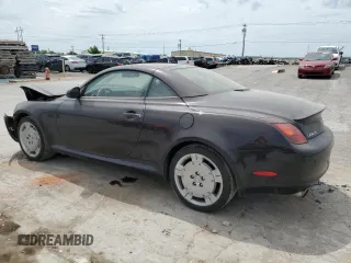 2002 Lexus SC 430 z VIN JTHFN48Y820017434, wystawiony jako Copart lot #56757195 z przebiegiem 148 382 mil mil oraz Szkody całkowita. Historia ofert i sprzedaży dostępna na DreamBid. Obrazek 2.