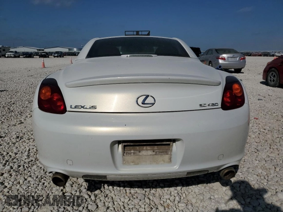 2002 Lexus SC 430 with VIN JTHFN48Y920003543, listed as a Copart auction lot 53055855 with 110,847 mi miles and Clean title. Bid and sale history available at DreamBid. Image 6.