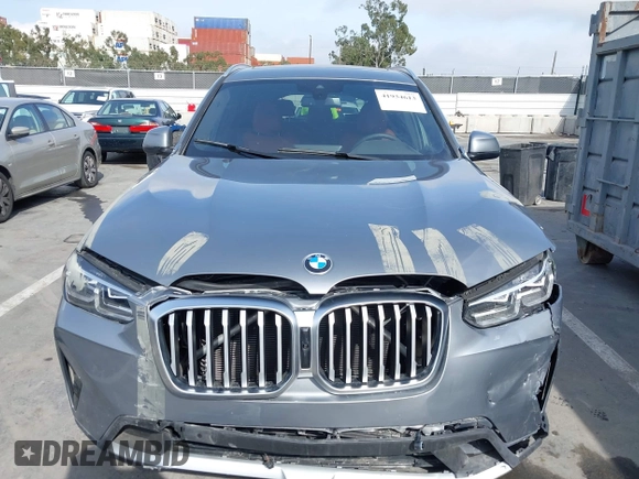 2024 BMW X3 sDrive30i with VIN 5UX43DP02R9U43683, listed as a IAAI auction lot 41934613 with 2,130 mi miles and . Bid and sale history available at DreamBid. Image 12.