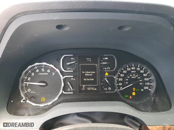 2018 Toyota Tundra 4WD SR5 with VIN 5TFAW5F14JX741292, listed as a Copart auction lot 47852365 with 69,776 mi miles and Salvage Title. Bid and sale history available at carsss.com. Image 9.