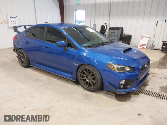 2015 Subaru WRX with VIN JF1VA1A61F9834946, listed as a IAAI auction lot 41636643 with 85,013 mi miles. Bid and sale history available at carsss.com. Image 1.