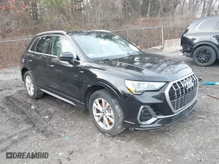 2021 Audi Q3 S line Premium with VIN WA1DECF35M1094666, listed as a IAAI auction lot 41156195 with 41,781 mi miles. Bid and sale history available at carsss.com. Image 1.