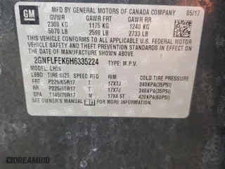 2017 Chevrolet Equinox LT with VIN 2GNFLFEK6H6335224, listed as a Copart auction lot 47657645 with 77,362 mi miles and Salvage Title. Bid and sale history available at carsss.com. Image 12.