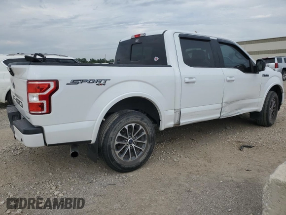 2018 Ford F-150 XL with VIN 1FTEW1EP8JFA61062, listed as a Copart auction lot 68439464 with 107,540 mi miles and Salvage Title. Bid and sale history available at carsss.com. Image 3.