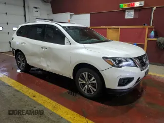 2017 Nissan Pathfinder SV with VIN 5N1DR2MMXHC621817, listed as a Copart auction lot 49306035 with 75,583 mi miles and Salvage Title. Bid and sale history available at carsss.com. Image 4.