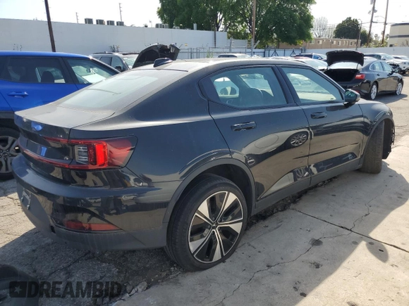 2023 Polestar 2 with VIN YSMEG3KA7PL156221, listed as a Copart auction lot 49924415 with 23,803 mi miles and Non Repairable. Bid and sale history available at DreamBid. Image 3.
