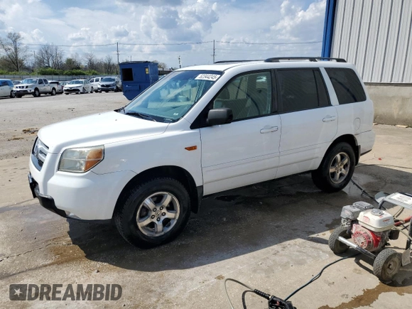 2006 Honda Pilot EX-L with VIN 2HKYF18556H524909, listed as a Copart auction lot 52344245 with 284,456 mi miles and Non Repairable. Bid and sale history available at DreamBid. Image 1.