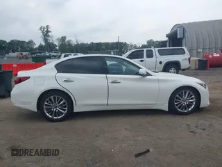 2022 Infiniti Q50 Luxe with VIN JN1EV7BR4NM342579, listed as a IAAI auction lot 42503631 with 13,633 mi miles and . Bid and sale history available at DreamBid. Image 13.