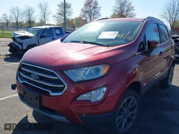 2019 Ford EcoSport Titanium z VIN MAJ6S3KL0KC260421, wystawiony jako IAAI lot #42041011 z przebiegiem 94 839 mil mil oraz . Historia ofert i sprzedaży dostępna na DreamBid. Obrazek 2.