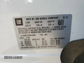2022 Buick Encore GX Essence z VIN KL4MMFSL0NB109385, wystawiony jako Copart lot #62106325 z przebiegiem 34 727 mil mil oraz Szkoda całkowita • Salvage title. Historia ofert i sprzedaży dostępna na DreamBid. Obrazek 14.