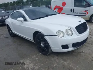 2007 Bentley Continental GT with VIN SCBCR73W77C040583, listed as a IAAI auction lot 42692141 with 54,205 mi miles and . Bid and sale history available at DreamBid. Image 1.