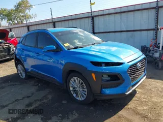 2019 Hyundai Kona SEL with VIN KM8K62AA6KU287071, listed as a IAAI auction lot 40654840 with 93,566 mi miles. Bid and sale history available at carsss.com. Image 1.