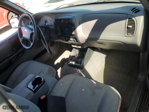 2002 Ford Ranger XL Fleet with VIN 1FTYR44UX2TA29455, listed as a Copart auction lot 46596235 with 115,901 mi miles and Salvage Title. Bid and sale history available at carsss.com. Image 8.