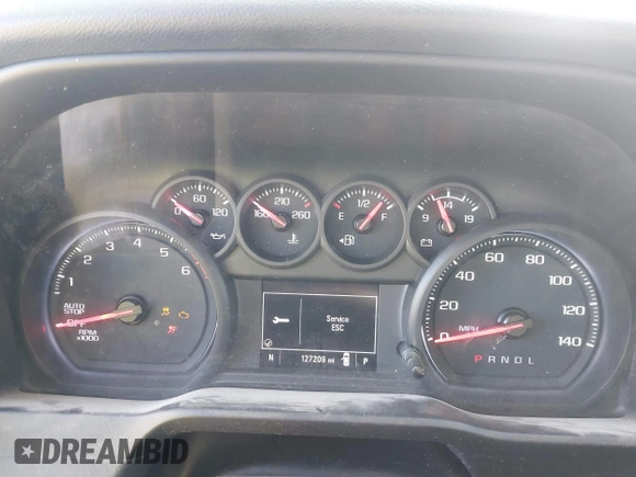 2020 Chevrolet Silverado 1500 Custom with VIN 1GCRWBEK8LZ194773, listed as a IAAI auction lot 41568424 with 127,209 mi miles. Bid and sale history available at carsss.com. Image 7.