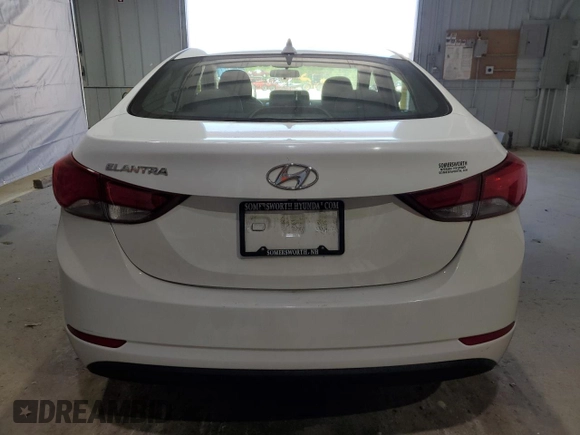 2014 Hyundai Elantra SE with VIN 5NPDH4AE0EH494317, listed as a Copart auction lot 56297895 with 87,835 mi miles and Salvage title. Bid and sale history available at DreamBid. Image 6.