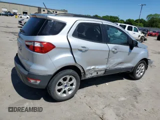 2020 Ford EcoSport SE z VIN MAJ3S2GE0LC394354, wystawiony jako Copart lot #53514755 z przebiegiem Nie podano mil oraz Szkoda całkowita • Salvage title. Historia ofert i sprzedaży dostępna na DreamBid. Obrazek 3.
