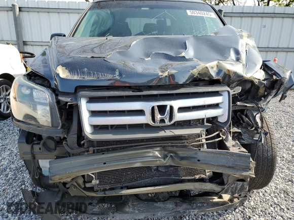 2006 Honda Pilot EX with VIN 5FNYF28406B020568, listed as a Copart auction lot 50340245 with Not Provided miles and Salvage Title. Bid and sale history available at DreamBid. Image 13.