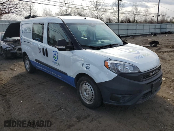 2020 Ram ProMaster City Cargo Van Tradesman with VIN ZFBHRFAB3L6R48022, listed as a Copart auction lot 50402055 with 81,484 mi miles and Salvage Title. Bid and sale history available at carsss.com. Image 4.