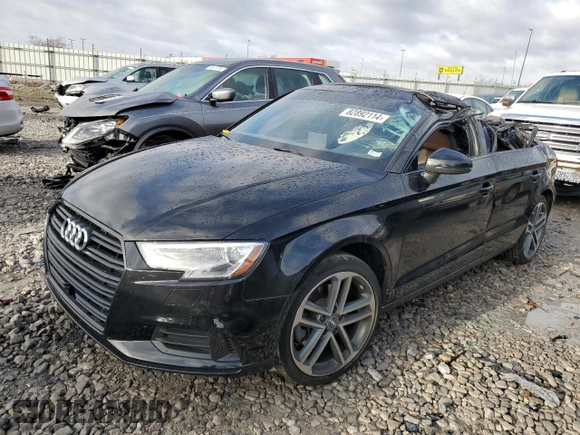 2020 Audi A3 Sedan Premium with VIN WAUAUGFF5LA105349, listed as a Copart auction lot 82892114 with 0 mi miles and Salvage Title. Bid and sale history available at carsss.com. Image 1.