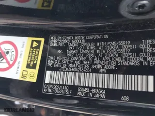 2010 Toyota Highlander Limited with VIN JTEDK3EH0A2167651, listed as a IAAI auction lot 41706757 with 211,212 mi miles. Bid and sale history available at carsss.com. Image 9.