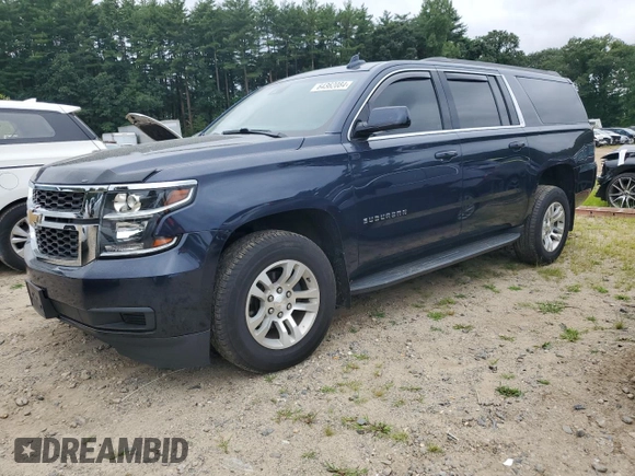 2019 Chevrolet Suburban LT with VIN 1GNSKHKC5KR370813, listed as a Copart auction lot 64362084 with 74,734 mi miles and Salvage Title. Bid and sale history available at DreamBid. Image 1.