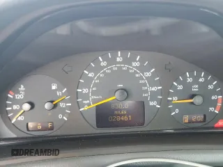 2001 Mercedes-Benz CLK 320/430 with VIN WDBLJ65G21F185247, listed as a Copart auction lot 72795604 with 28,461 mi miles and Salvage Title. Bid and sale history available at DreamBid. Image 9.