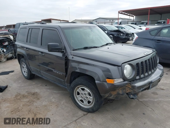 2016 Jeep Patriot Sport with VIN 1C4NJPBB3GD569549, listed as a IAAI auction lot 42210302 with 110,732 mi miles and . Bid and sale history available at carsss.com. Image 1.