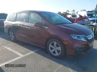 2019 Honda Odyssey EX-L with VIN 5FNRL6H71KB084496, listed as a IAAI auction lot 41935933 with 41,856 mi miles. Bid and sale history available at carsss.com. Image 1.