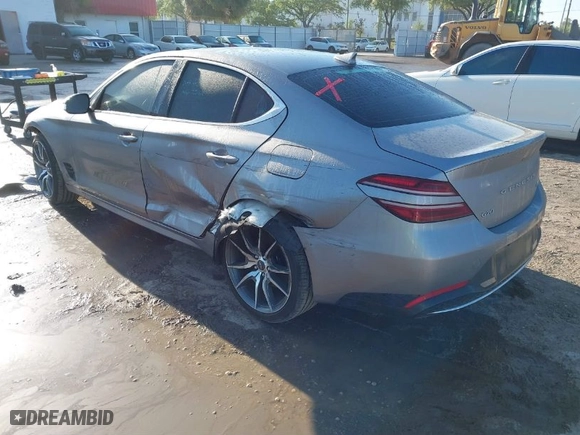 2023 Genesis G70 2.0T with VIN KMTG34TA2PU127032, listed as a IAAI auction lot 41827809 with 25,162 mi miles. Bid and sale history available at carsss.com. Image 3.