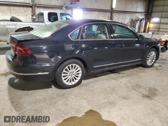 2017 Volkswagen Passat SE with VIN 1VWBT7A30HC025022, listed as a Copart auction lot 48578415 with 118,266 mi miles and Salvage title. Bid and sale history available at DreamBid. Image 3.