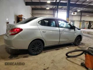 2020 Mitsubishi Mirage G4 SE with VIN ML32F4FJ2LHF00459, listed as a Copart auction lot 53463115 with 61,234 mi miles and Salvage Title. Bid and sale history available at carsss.com. Image 3.