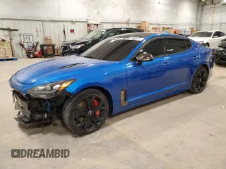 2021 Kia Stinger GT2 with VIN KNAE55LC2M6089564, listed as a Copart auction lot 51606475 with 53,799 mi miles and Salvage Title. Bid and sale history available at carsss.com. Image 1.