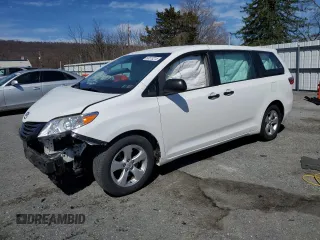 2015 Toyota Sienna L with VIN 5TDZK3DC0FS612860, listed as a Copart auction lot 50573215 with 228,538 mi miles and Salvage Title. Bid and sale history available at carsss.com. Image 1.