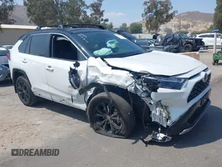 2023 Toyota RAV4 Hybrid XSE with VIN 4T3E6RFV0PU138218, listed as a IAAI auction lot 42181731 with 23,999 mi miles and . Bid and sale history available at DreamBid. Image 1.