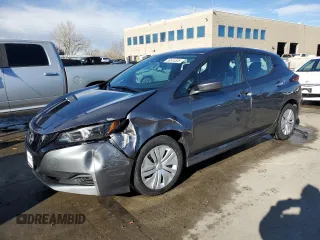 2025 Nissan LEAF S with VIN 1N4AZ1BV7SC563689, listed as a Copart auction lot 88544535 with 1,305 mi miles and Salvage Title. Bid and sale history available at carsss.com. Image 1.
