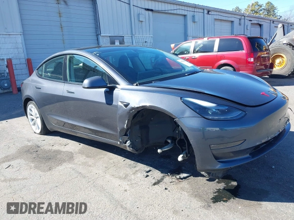 2022 Tesla Model 3 Long Range with VIN 5YJ3E1EB3NF290550, listed as a IAAI auction lot 41826287 with 67,648 mi miles and . Bid and sale history available at DreamBid. Image 1.