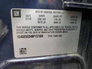 2011 Buick LaCrosse CXS with VIN 1G4GE5ED4BF137088, listed as a Copart auction lot 69497454 with 140,091 mi miles and Salvage Title. Bid and sale history available at carsss.com. Image 12.