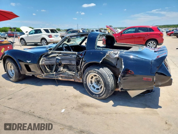 1979 Chevrolet Corvette with VIN 1Z8749S451738, listed as a Copart auction lot 59313215 with 29,000 mi miles and Salvage title. Bid and sale history available at DreamBid. Image 2.