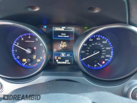 2018 Subaru Outback Touring with VIN 4S4BSATC2J3346030, listed as a IAAI auction lot 41498693 with 62,306 mi miles and . Bid and sale history available at DreamBid. Image 7.