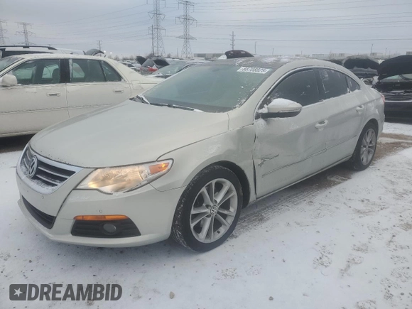 2010 Volkswagen CC with VIN WVWHP9AN7AE547929, listed as a Copart auction lot 88708825 with 158,812 mi miles and Salvage Title. Bid and sale history available at DreamBid. Image 1.