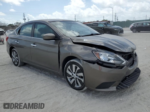 2017 Nissan Sentra SV with VIN 3N1AB7AP6HY203580, listed as a Copart auction lot 53507095 with 35,689 mi miles and Salvage Title. Bid and sale history available at carsss.com. Image 4.