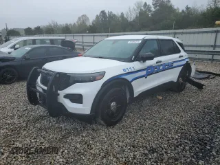 2021 Ford Police Interceptor Utility z VIN 1FM5K8AB4MGC21608, wystawiony jako Copart lot #51095375 z przebiegiem Nie podano mil oraz Szkody całkowita. Historia ofert i sprzedaży dostępna na DreamBid. Obrazek 1.