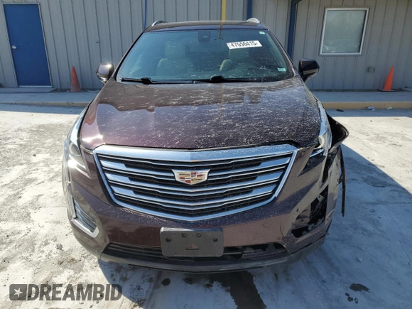 2017 Cadillac XT5 Luxury FWD with VIN 1GYKNBRS0HZ219259, listed as a Copart auction lot 47556415 with 50,946 mi miles and Salvage Title. Bid and sale history available at carsss.com. Image 5.