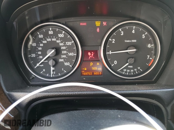 2011 BMW 3 Series 328i with VIN WBAPH7G52BNN05378, listed as a Copart auction lot 46983785 with 169,752 mi miles and Salvage Title. Bid and sale history available at carsss.com. Image 9.