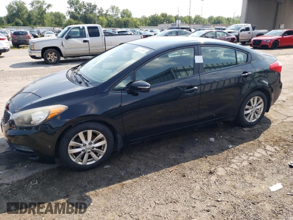 2015 Kia Forte LX with VIN KNAFX4A66F5414571, listed as a Copart auction lot 64008884 with 160,309 mi miles and Salvage Title. Bid and sale history available at carsss.com. Image 1.