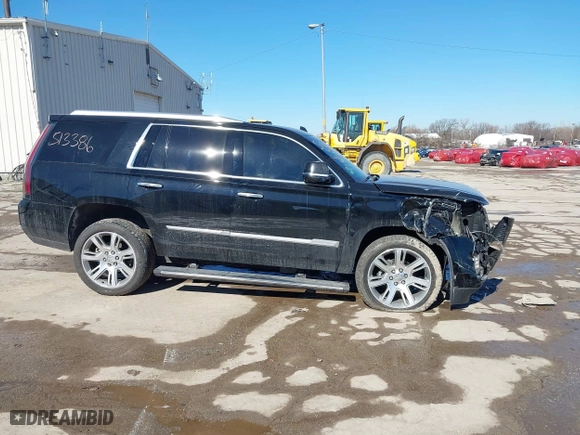 2017 Cadillac Escalade Premium Luxury with VIN 1GYS4CKJXHR133970, listed as a IAAI auction lot 41666038 with 100,269 mi miles. Bid and sale history available at carsss.com. Image 13.
