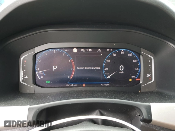 2021 Volkswagen Atlas SEL with VIN 1V2BE2CA7MC213069, listed as a Copart auction lot 55888815 with 45,712 mi miles and Salvage title. Bid and sale history available at DreamBid. Image 9.