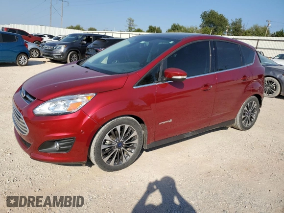 2017 Ford C-Max Titanium z VIN 1FADP5DU6HL100322, wystawiony jako Copart lot #75319584 z przebiegiem 75 048 mil mil oraz Szkoda całkowita • Salvage title. Historia ofert i sprzedaży dostępna na DreamBid. Obrazek 1.